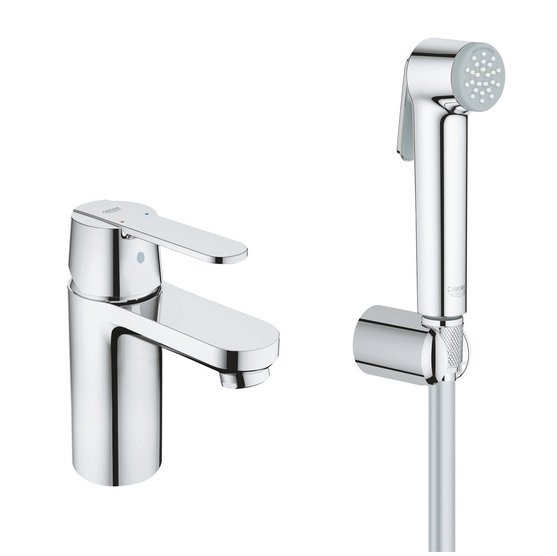 Смеситель для раковины Grohe Get однорычажный с гигиеническим душем хром 23238000