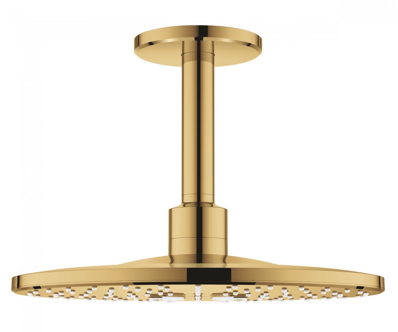 Верхний душ Grohe Rainshower 310 SmartActive с потолочным держателем холодный рассвет глянец 26477GL0