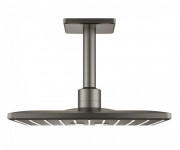 Верхній душ Grohe Rainshower SmartActive 310 Cube з стельовим тримачем темний матовий графіт 26481AL0