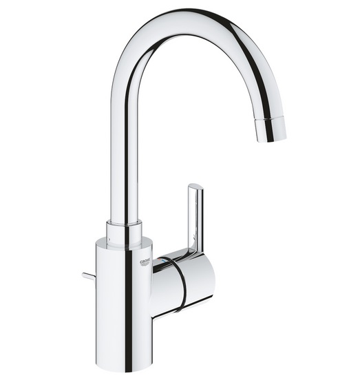 Змішувач для раковини Grohe Feel одноважільний з донним клапаном хром 32723001