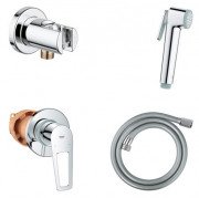 Гигиенический душ со смесителем скрытого монтажа Grohe BauLoop с Tempesta-F хром UA11104201