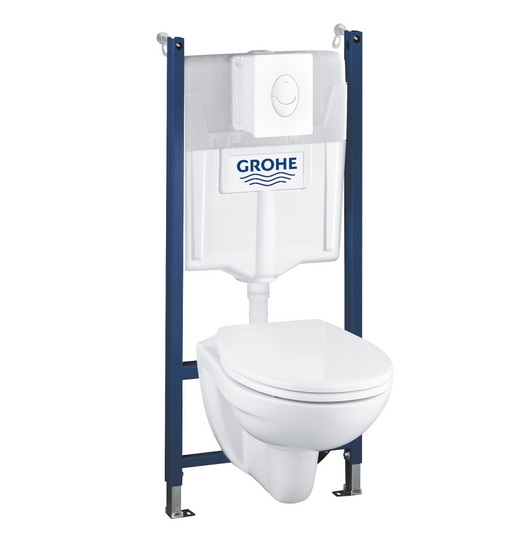 Система інсталяції Grohe Solido Compact 4 в 1 з підвісним унітазом та сидінням 39117000