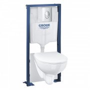 Система инсталляции Grohe Solido 5 в 1 с подвесным унитазом сиденьем и клавишей Skate Air 39903000