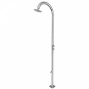 Душова колона Ama Cometa вулична з двома змішувачами та лійкою для душу нержавіюча сталь CM4650L