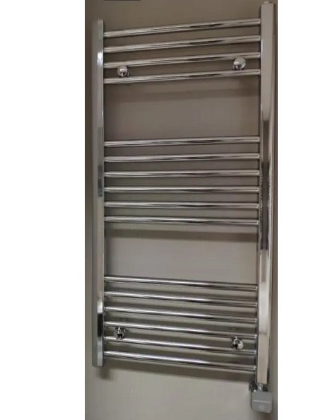 Полотенцесушитель электрический Zehnder Virando 100х50 см с тэном NEX с проводом хром AB-100-050-NEX-SC