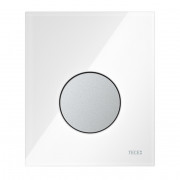 Кнопка смыва для писсуаров TECE TECEloop панель белое стекло/клавиша матовый хром 9820178