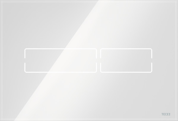 Кнопка смыва сенсорная TECE TECElux Mini с блоком управления стекло белый 9820369