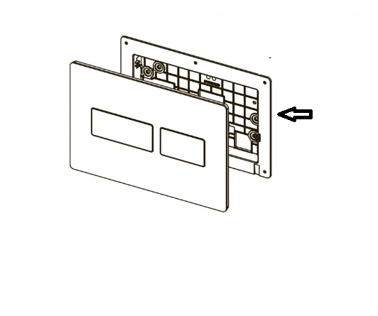 Монтажная рамка для панели смыва TECE TECEsolid 9820426