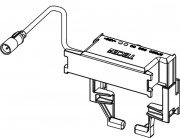 Электропривод смыва запчасть заглушка для бачков TECE Uni и Octa 9820495