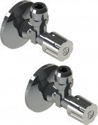 Угловые вентили TECE TECEone 1/2”х3/8” с настенными розетками хром 9820464