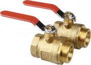 Комплект промышленных шаровых кранов TECE TECEfloor 1 1/2 латунь 77381006