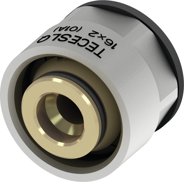 Концовка разборная TECE TECEfloor SLQ евроконус с обжимным кольцом 12х1,5 Rp3/4 77211200