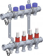 Коллектор для теплого пола TECE TECEfloor 1х3/4 2 контура нержавеющая сталь 77311002