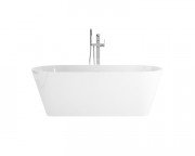 Ванна акрилова Ravak Solo 178x80 см окремо стоїть білий/слив перелив чорний XC00100036