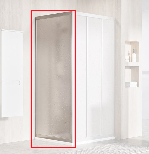 Душова бічна стінка Ravak Supernova APSS 80х195 см профіль сатин/пластик Pearl 94040UO211