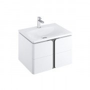 Тумба під раковину Ravak Balance SD 800 підвісна MFPB/МДФ білий/графіт X000001369