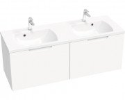 Тумба під раковину Ravak Classic II SD 1300 підвісна МДФ білий/білий X000001482