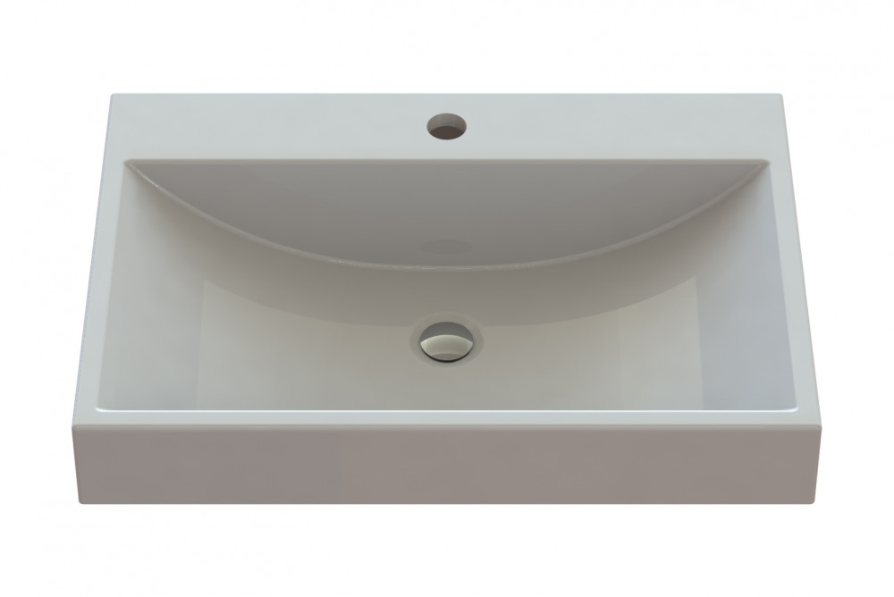 Раковина для ванної Snail Гранд 60х41,5 см ливарний мармур білий 148