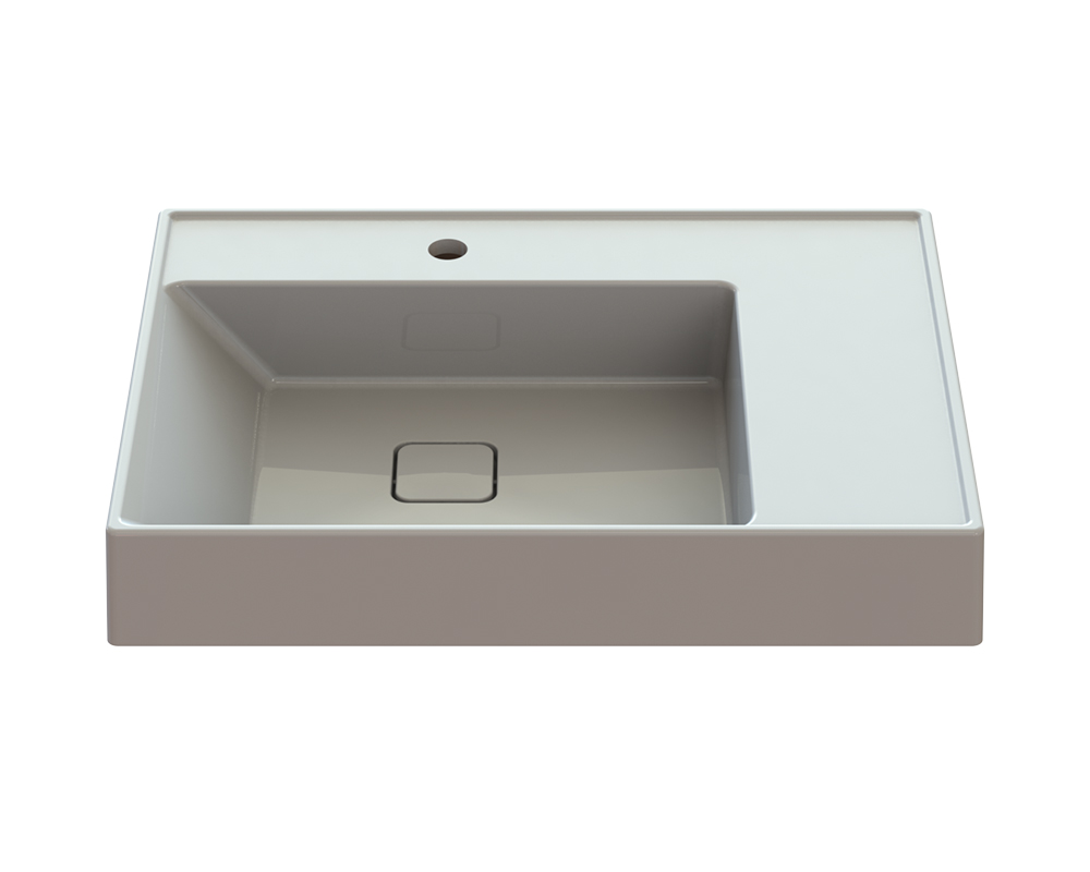 Раковина для ванної Snail Німфа 70х50 см ливарний мармур білий 160