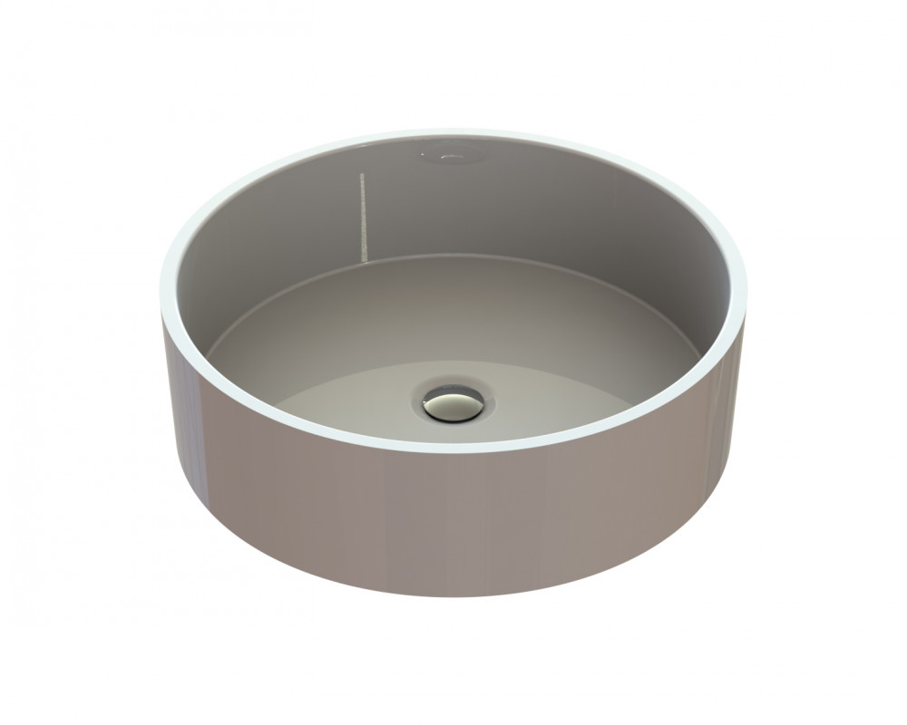 Раковина для ванної кімнати Snail Оазис Ø43 см ливарний мармур білий 170