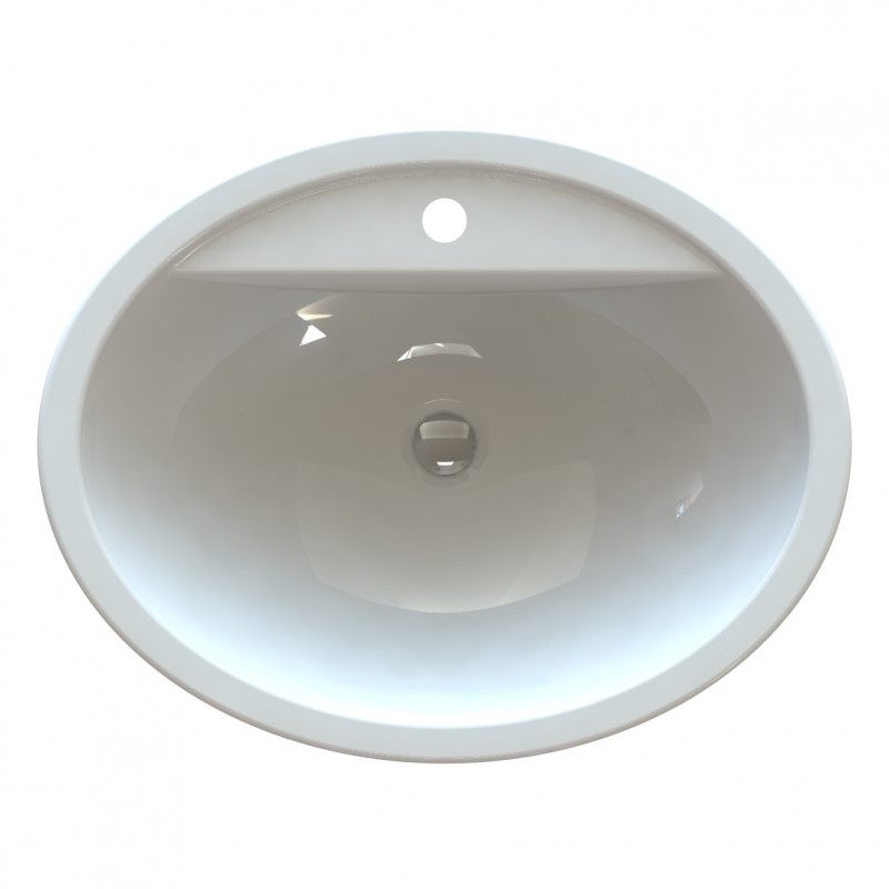 Раковина для ванной Snail Омега 55,5х43,5 см литьевой мрамор белый 151