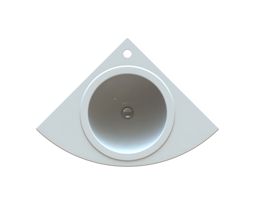 Раковина для ванной Snail Роксана 55х55 см литьевой мрамор белый 110