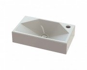 Раковина для ванної кімнати Snail Меркурій R 40х24 см ливарний мармур білий 157R