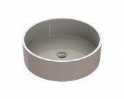 Раковина для ванної кімнати Snail Оазис Ø43 см ливарний мармур білий 170