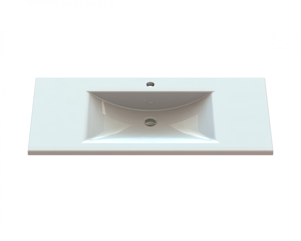 Раковина для ванной Snail Орфей 99х48,5 см литьевой мрамор белый 165