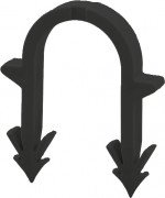 Якорные скобы TECE TECEfloor стандартные 6х40 мм для труб диаметром 14–20 мм  77610019