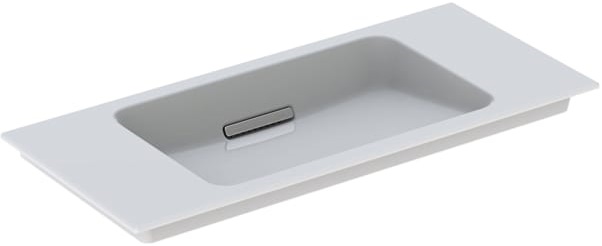 Раковина для ванної Geberit One 90 см санфарфор білий/ KeraTect заслінка полірований хром 500.395.01.2