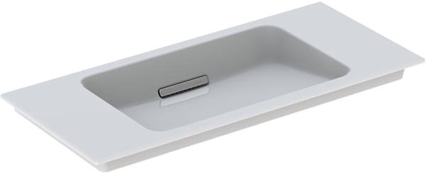 Раковина для ванной Geberit One 90 см санфарфор белый/ KeraTect заслонка полированный хром 500.395.01.2