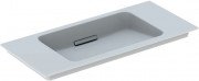 Раковина для ванной Geberit One 90 см санфарфор белый/ KeraTect заслонка белый блестящий 500.395.01.3