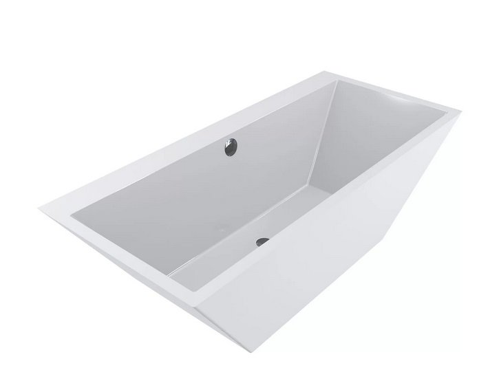 Ванна из искусственного камня Fancy Marble Edward 180х80 см белый 11180001