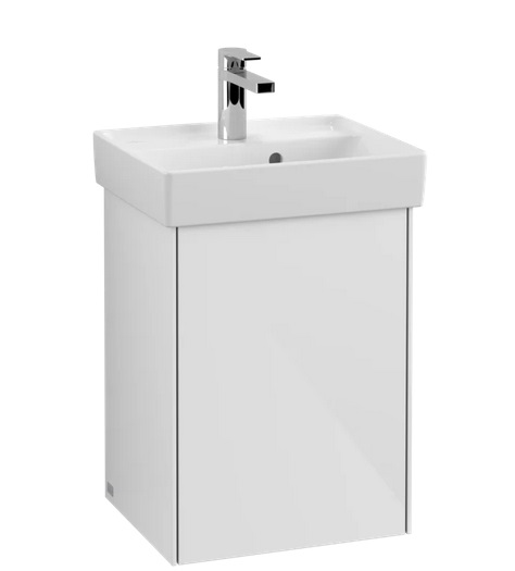 Тумба под раковину Villeroy & Boch Collaro 41х34,4 см петли слева МДФ глянцевый белый C00500DH