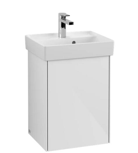 Тумба под раковину Villeroy & Boch Collaro 41х34,4 см петли справа МДФ глянцевый белый C00501DH