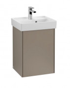 Тумба під раковину Villeroy & Boch Collaro 41х34,4 см петлі праворуч ДСП сірий трюфель C00501VG