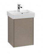 Тумба під раковину Villeroy & Boch Collaro 41х34,4 см петли слева ДСП трюфель сірий C00500VG