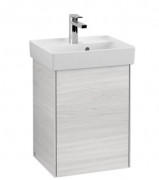 Тумба под раковину Villeroy & Boch Collaro 41х34,4 см петли слева ДСП белое дерево C00500E8