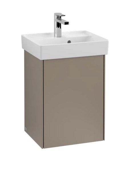 Тумба под раковину Villeroy & Boch Collaro 41х34,4 см петли справа ДСП трюфель серый C00501VG