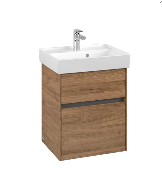 Тумба под раковину Villeroy & Boch Collaro 46х37,4 см ДСП дуб канзас C00600RH