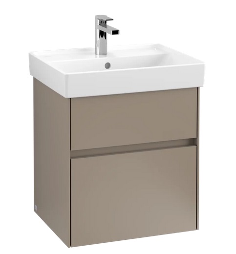 Тумба під раковину Villeroy & Boch Collaro 51х41,4 см ДСП сірий трюфель C00700VG