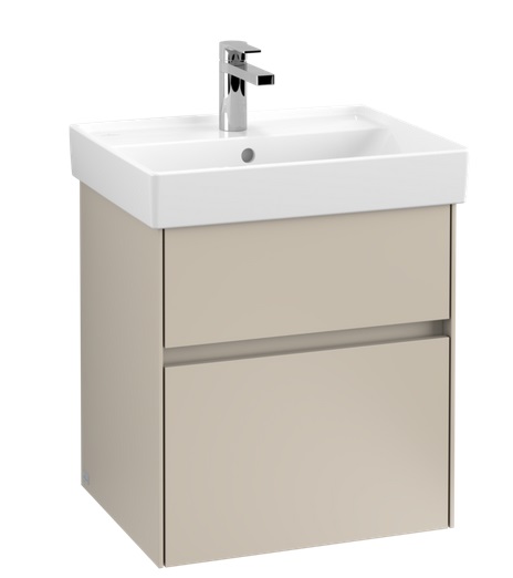 Тумба под раковину Villeroy & Boch Collaro 51х41,4 см ДСП мягкий серый C00700VK