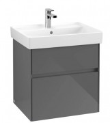 Тумба під раковину Villeroy & Boch Collaro 55,4 х44, 4 см МДФ глянсовий сірий C00800FP