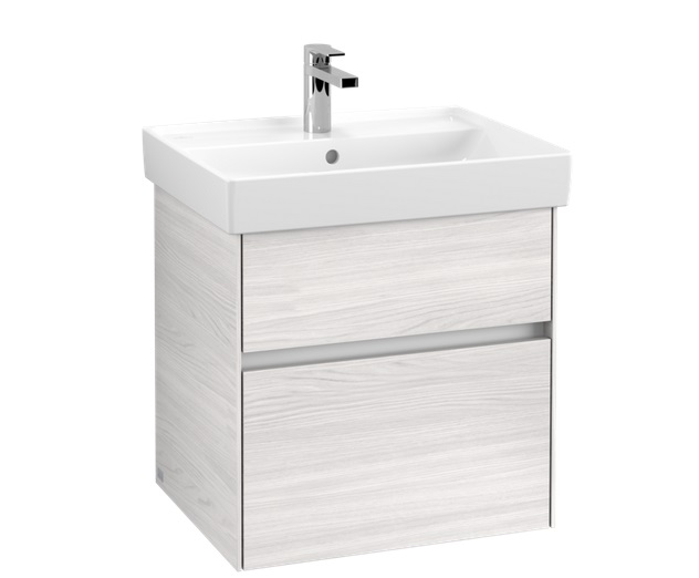 Тумба под раковину Villeroy & Boch Collaro 55,4х44,4 см ДСП белое дерево C00800E8