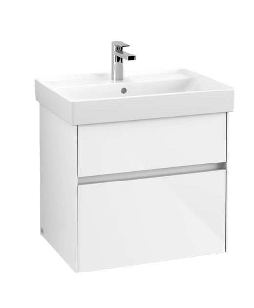 Тумба под раковину Villeroy & Boch Collaro 60,4х44,4 см МДФ глянцевый белый C00900DH