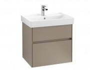 Тумба під раковину Villeroy & Boch Collaro 60,4х44,4 см ДСП сірий трюфель C00900VG