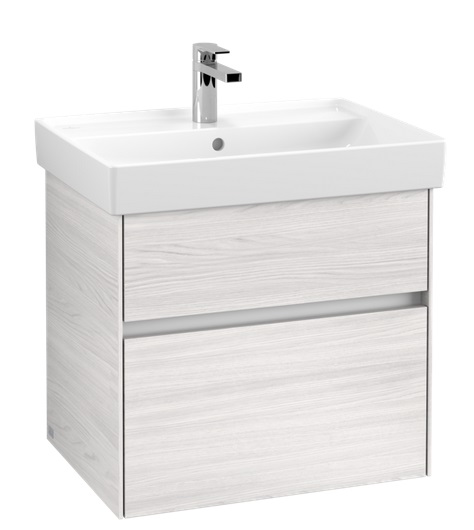 Тумба под раковину Villeroy & Boch Collaro 60,4х44,4 см ДСП белое дерево C00900E8