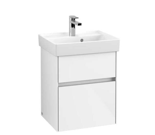 Тумба под раковину Villeroy & Boch Collaro 46х37,4 см ДСП белый матовый C00600MS