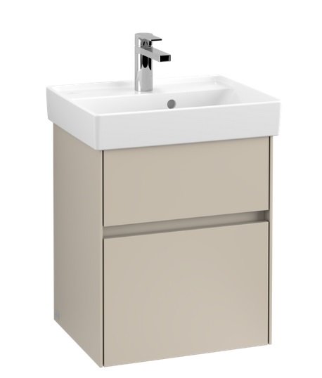 Тумба під раковину Villeroy & Boch Collaro 46х37, 4 см ДСП м'який сірий C00600VK